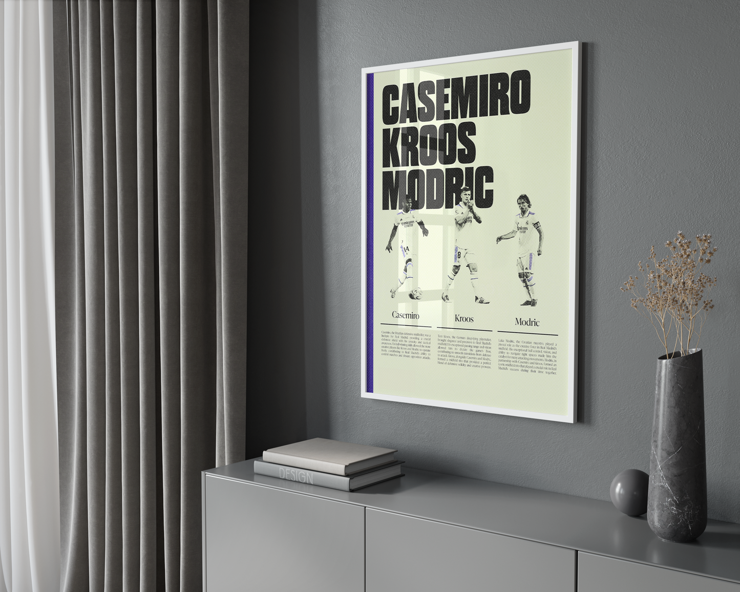 Casemiro, Kroos &amp; Modric Poster