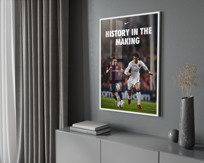 Messi v Ronaldo 'History In The Making' Poster