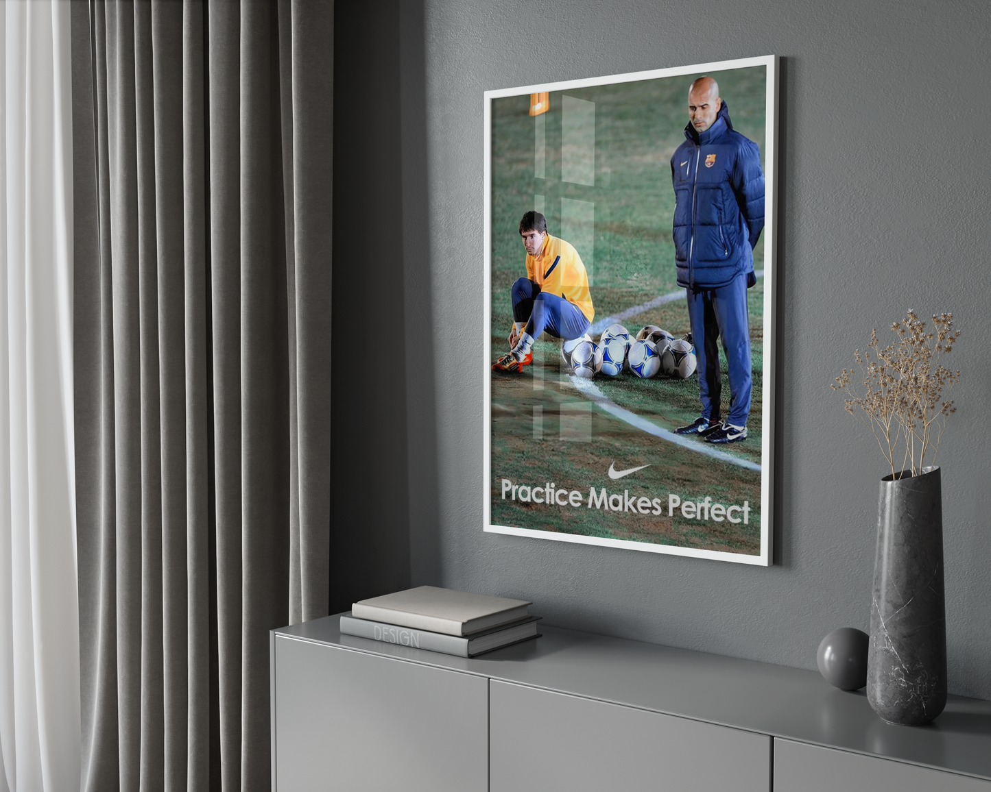 Messi & Pep 'Practice' Poster