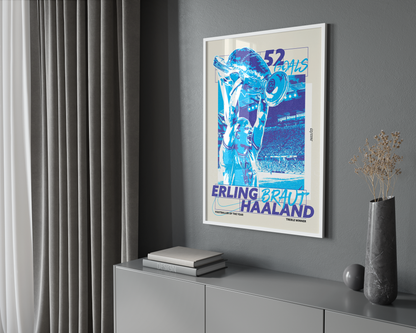 Erling Haaland 'Treble Winner' Poster