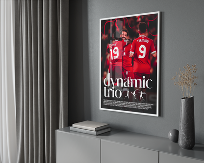 Mane, Salah & Firmino 'Dynamic Trio' Poster