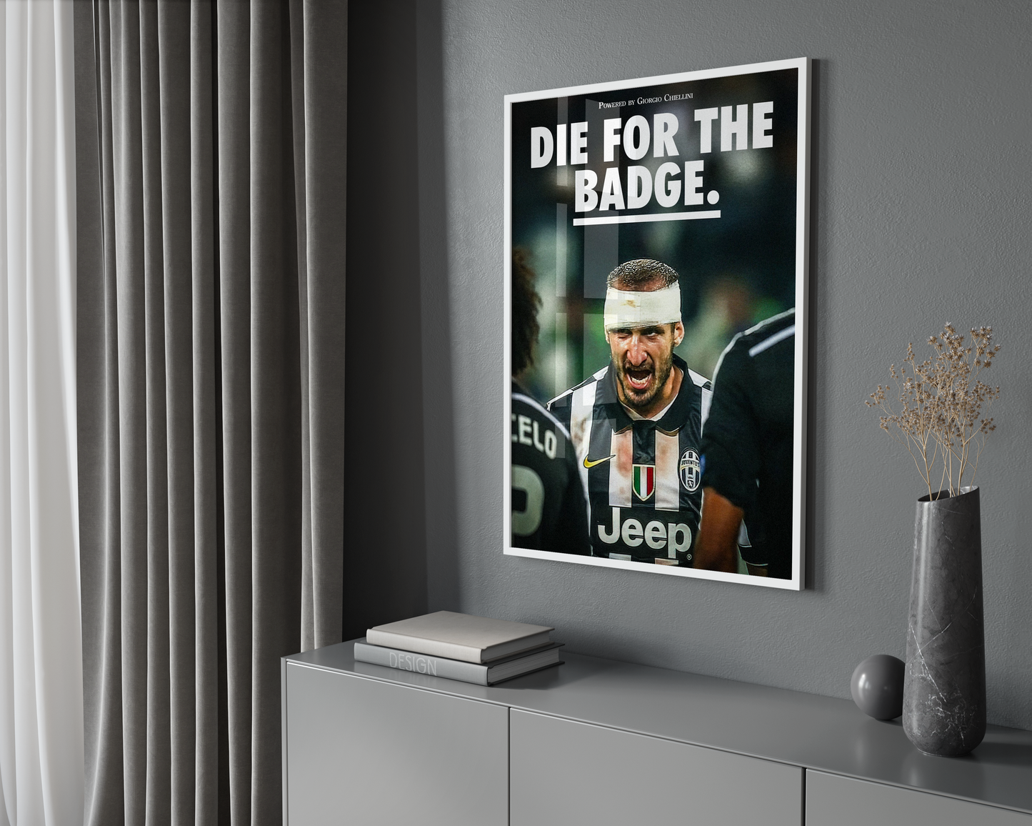 Chiellini „Stirb für das Abzeichen“ Poster