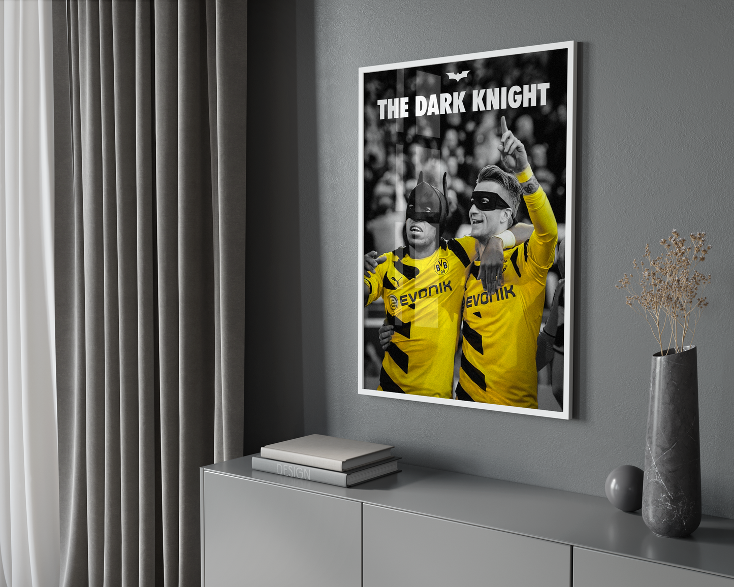 Aubameyang „Dunkler Ritter“-Poster