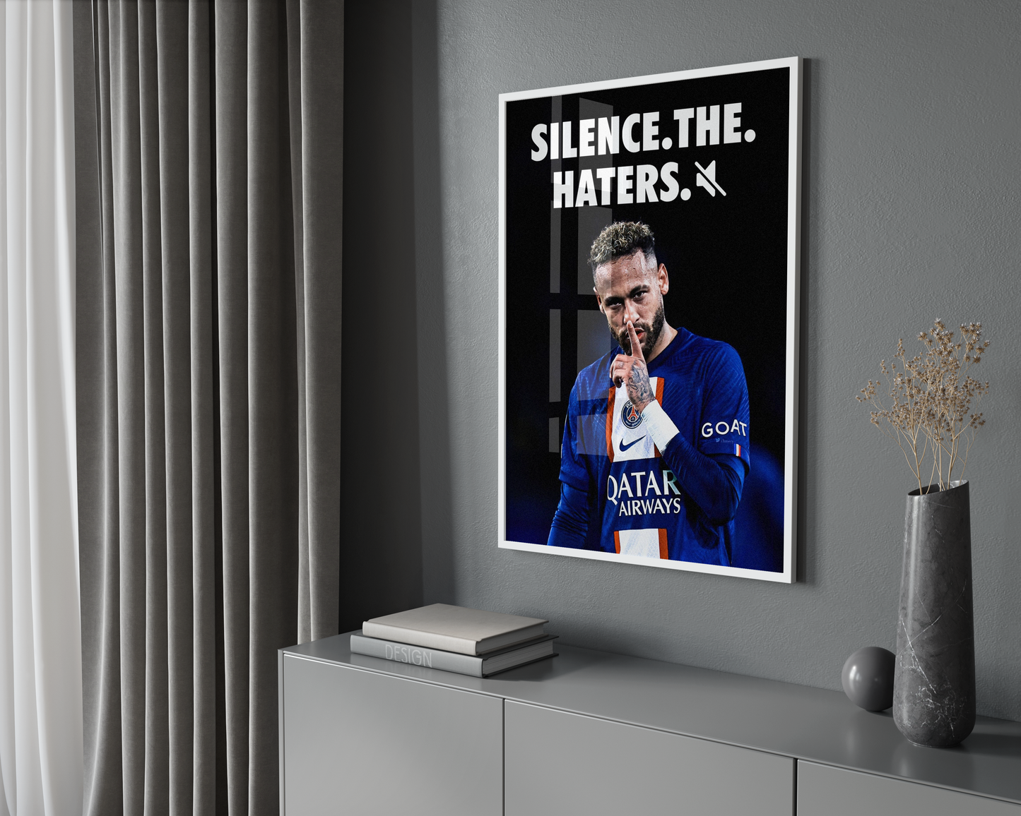 Neymar 'Silence The Haters' Poster