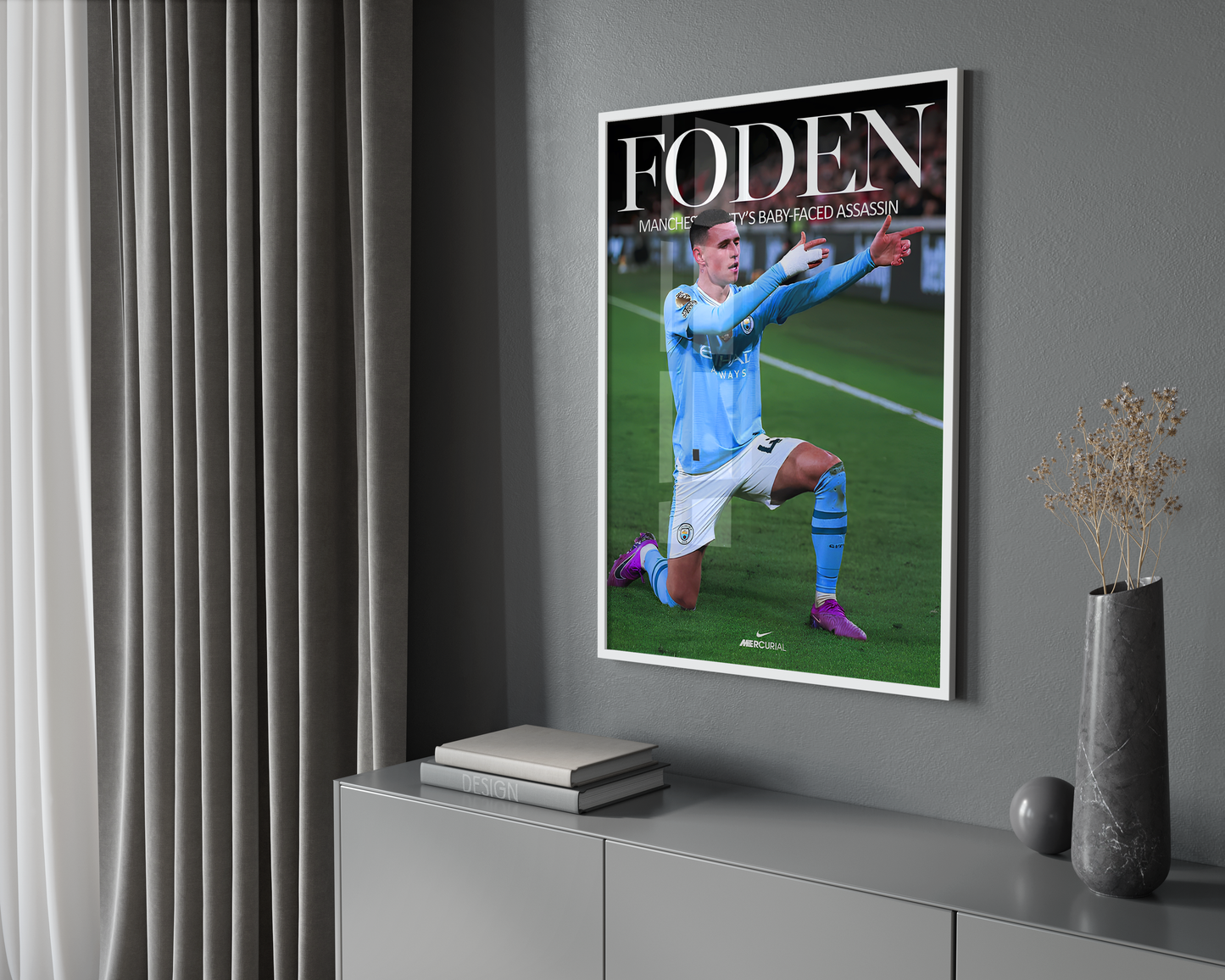 Phil Foden „Baby Faced Assassin“-Poster