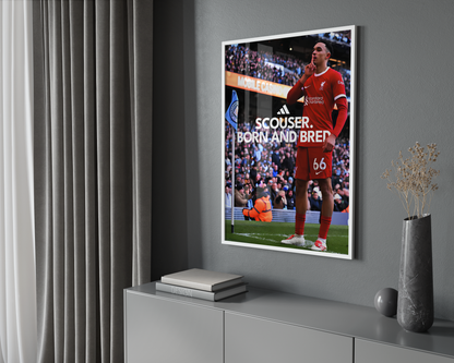 Poster „In Liverpool geboren und aufgewachsen“ von Trent Alexander-Arnold