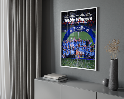 Poster „Man City Triple-Gewinner“