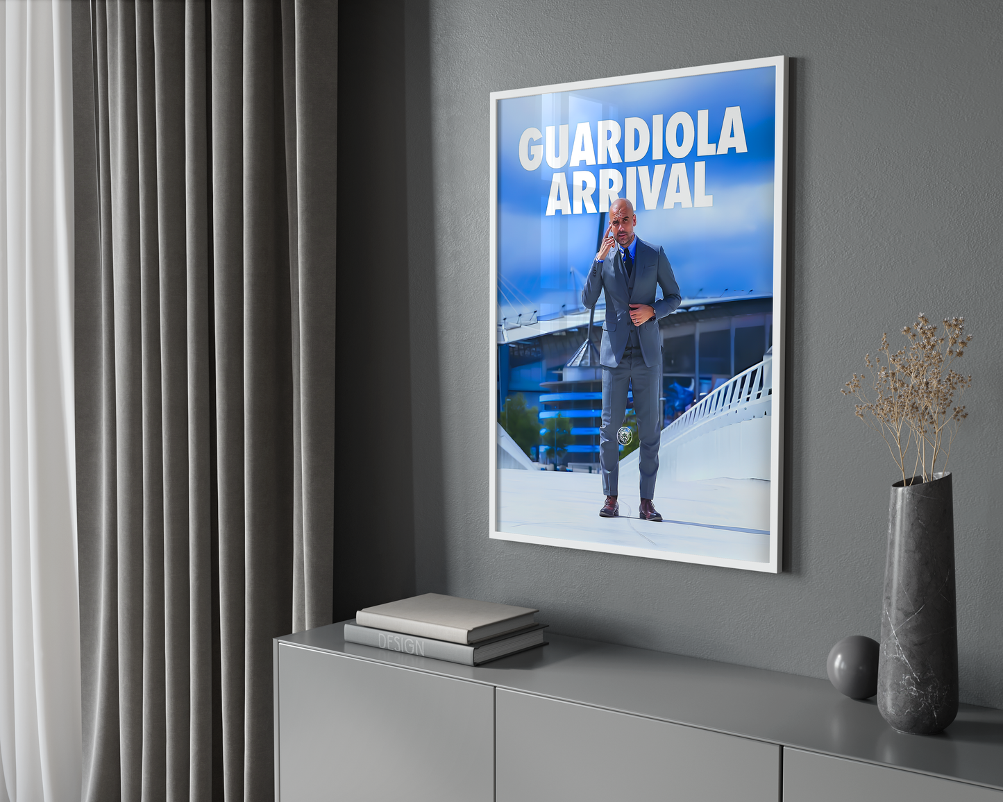 Guardiola Arrival Poster