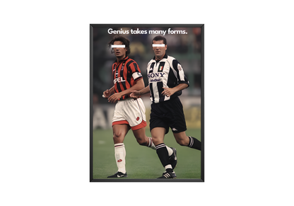 Maldini &amp; Zidane „Genie“-Poster