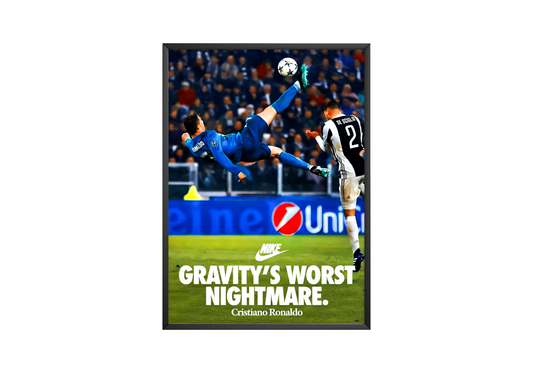 Cristiano Ronaldo „Gravitys Nightmare“-Poster