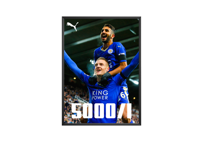 Leicester City '5000/1' Poster