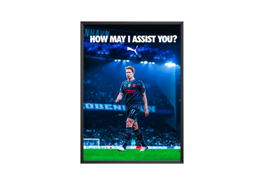 De Bruyne „Wie kann ich Ihnen helfen?“ Poster