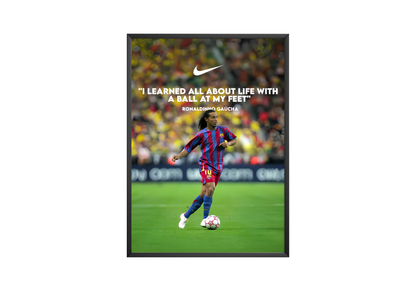 Ronaldinho-Zitat Poster