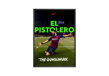 Luis Suárez 'The Gunslinger' Poster