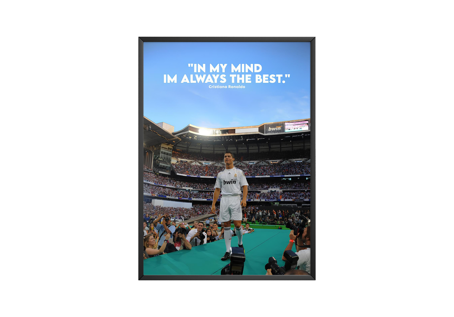 Cristiano Ronaldo „Immer der Beste“-Poster