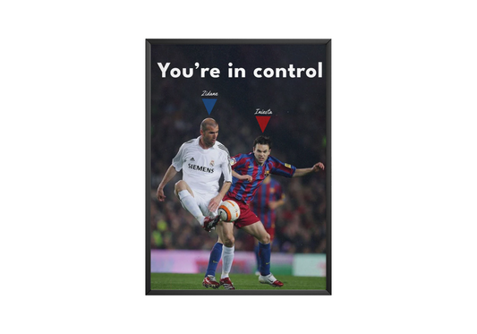 Zidane & Iniesta 'Control' Poster