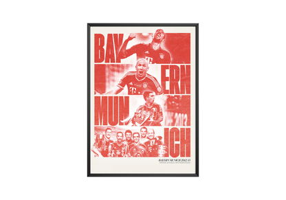 Bayern Munich 2012/13 Champions Poster