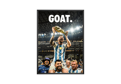 Lionel Messi World Cup 'GOAT' Poster