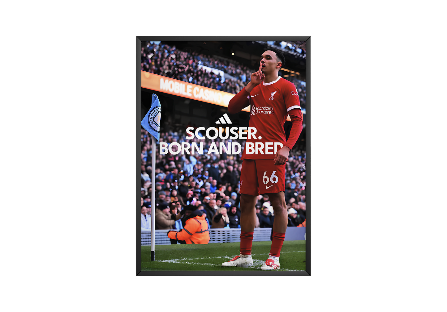 Poster „In Liverpool geboren und aufgewachsen“ von Trent Alexander-Arnold