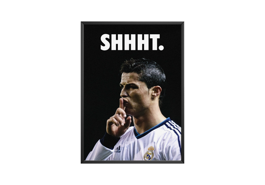 Cristiano Ronaldo 'Shhht' Poster