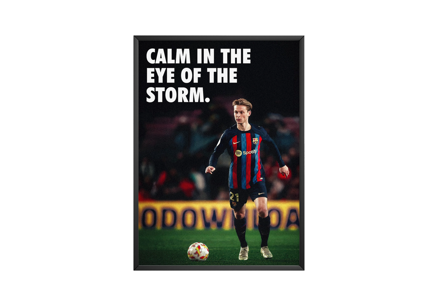 Frenkie de Jong „Ruhe im Auge des Sturms“ Poster