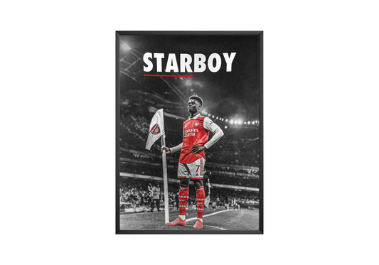 Bukayo Saka 'Der Starboy' Poster