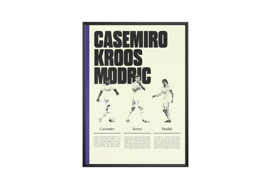 Casemiro, Kroos & Modric Poster