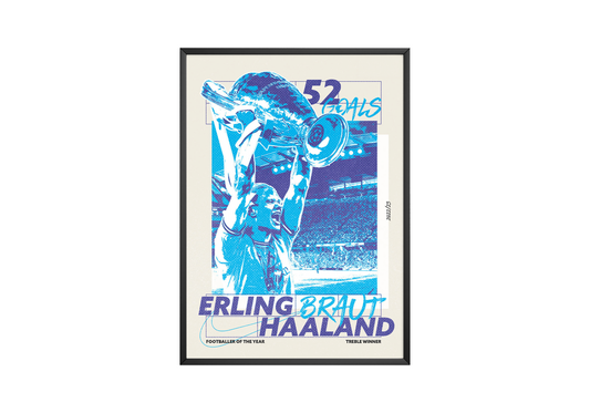 Erling Haaland „Triple-Sieger“ Poster