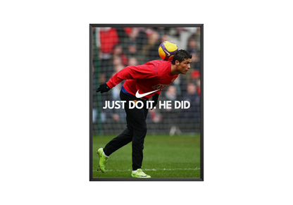 Cristiano Ronaldo Training 'He Did' Poster