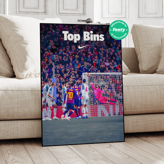 Lionel Messi 'Top Bins' Poster