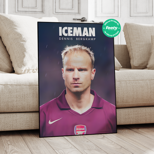 Dennis Bergkamp 'ICEMAN' Poster