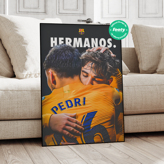 Pedri 'Hermanos' Poster