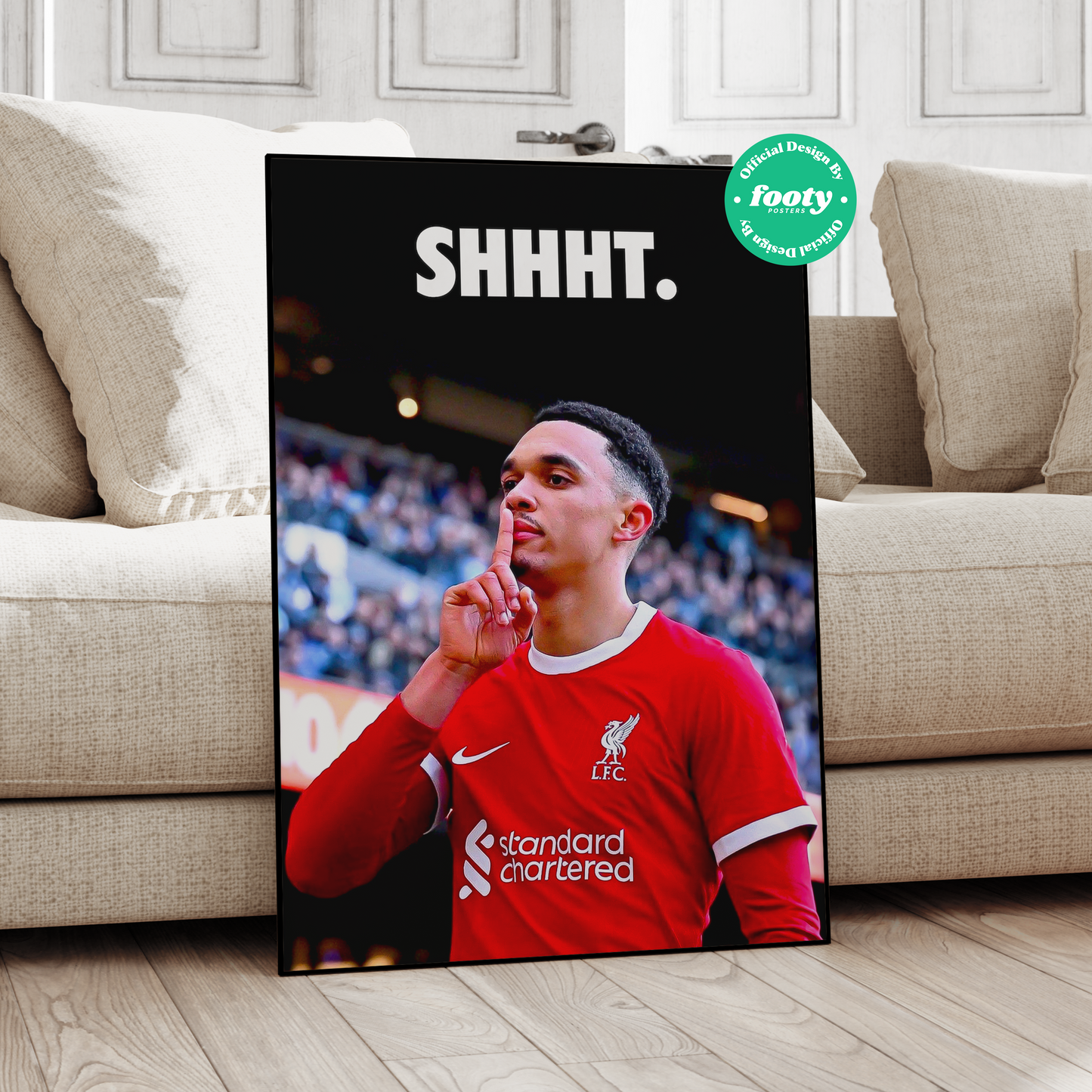 Poster „In Liverpool geboren und aufgewachsen“ von Trent Alexander-Arnold