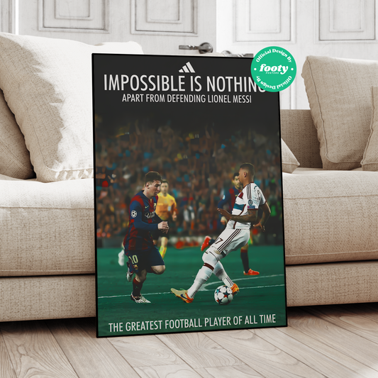 Messi 'Impossible Is Nothing' Poster