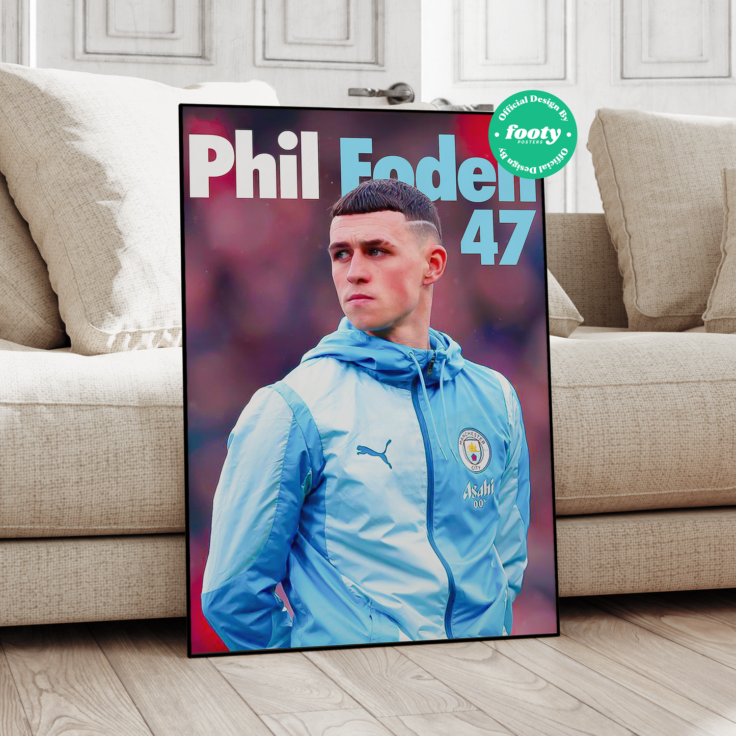 Phil Foden 'Number' Poster