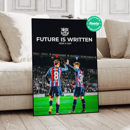 Pedri & Gavi 'Future Is Written' Poster