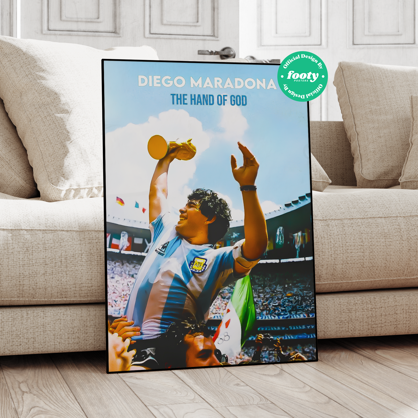 Diego Maradona 'Hand of God' Poster