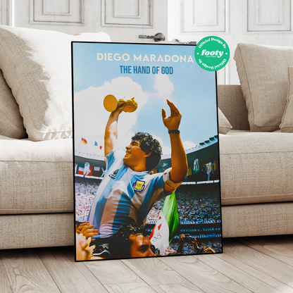 Diego Maradona 'Hand of God' Poster