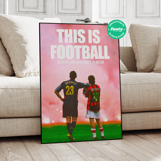 Poster „Das ist Fußball“ von Costa &amp; Materazzi