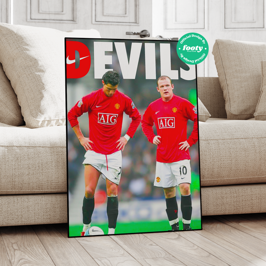 Ronaldo & Rooney 'Devils' Poster