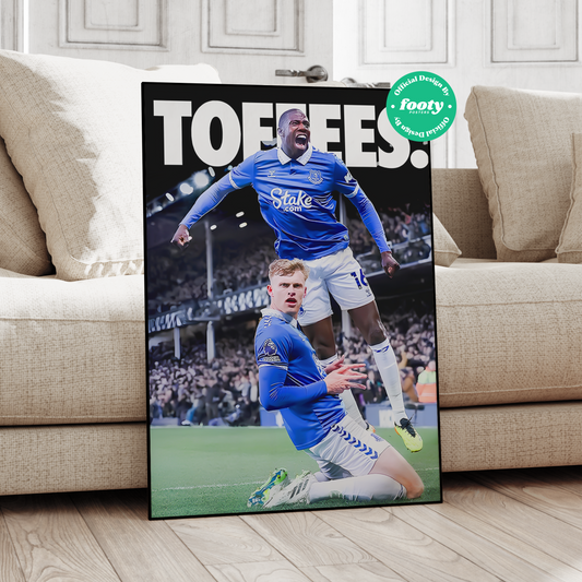 Everton 'Toffees' Poster