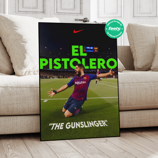 Luis Suárez 'The Gunslinger' Poster