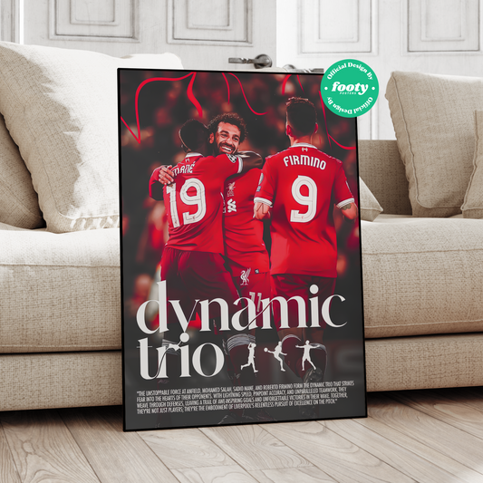 Mane, Salah & Firmino 'Dynamic Trio' Poster