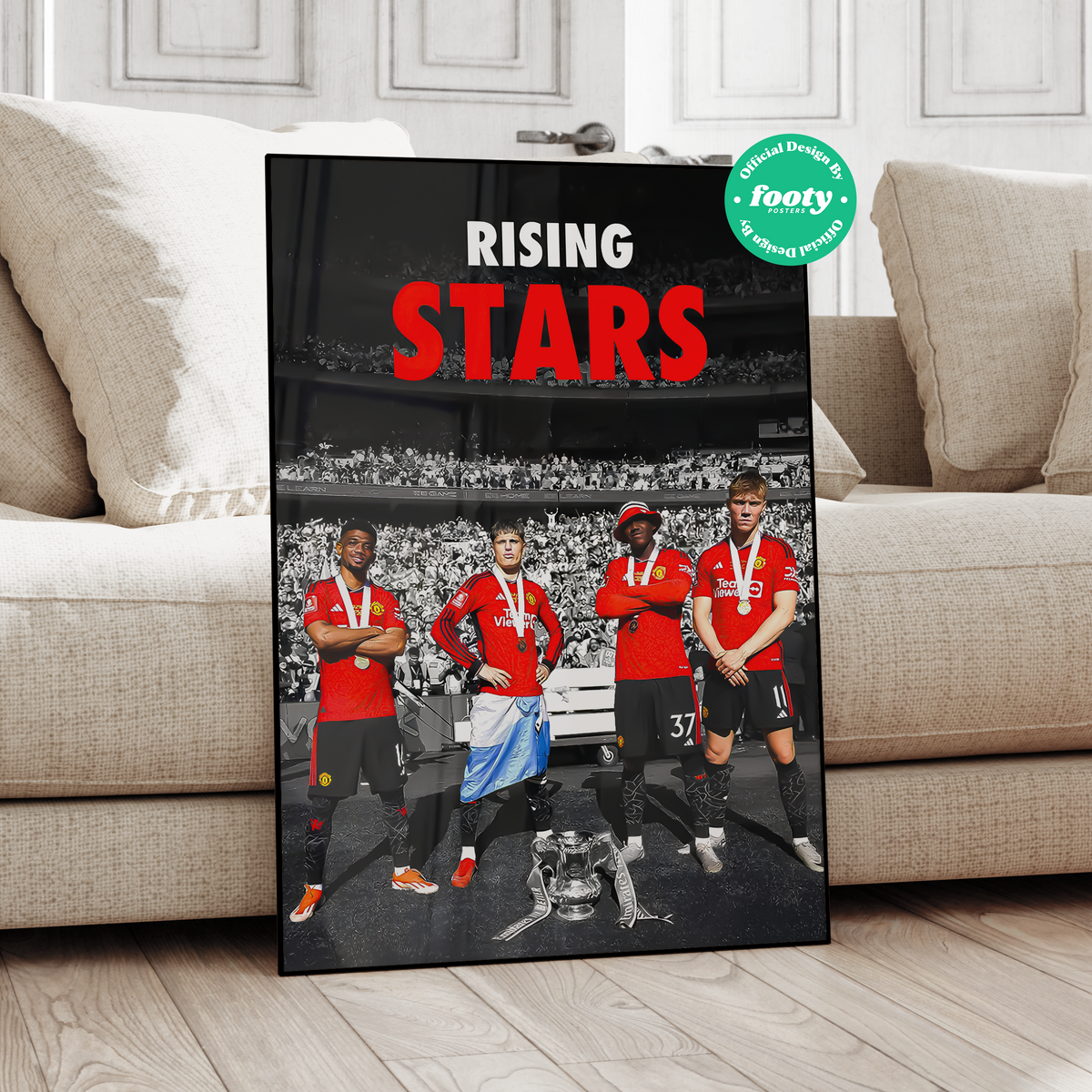 Manchester United 'Rising Stars' Poster