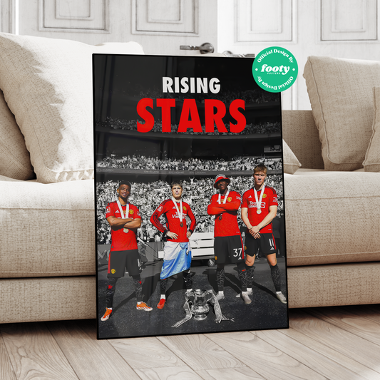 Manchester United 'Rising Stars' Poster