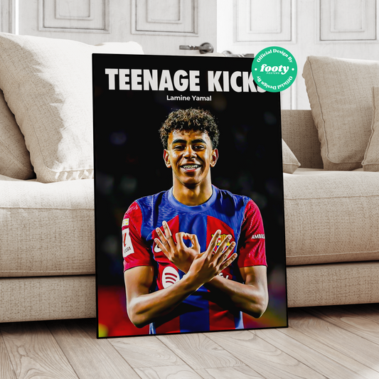 Lamine Yamal 'Teenage Kicks' Poster