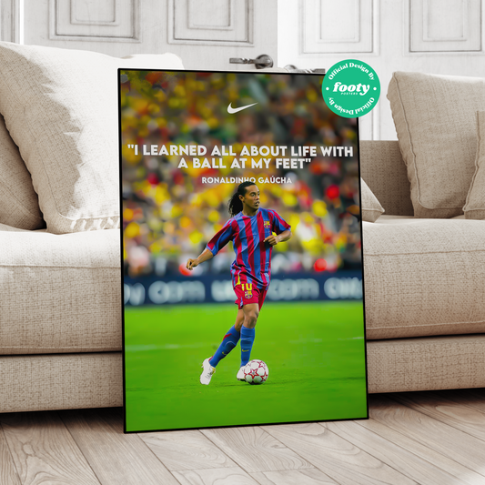 Ronaldinho 'Quote' Poster