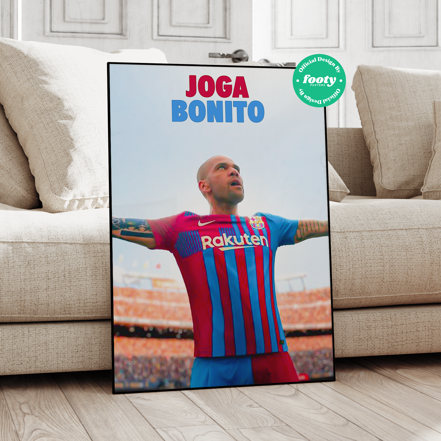 Dani Alvez 'Joga Bonito' Poster