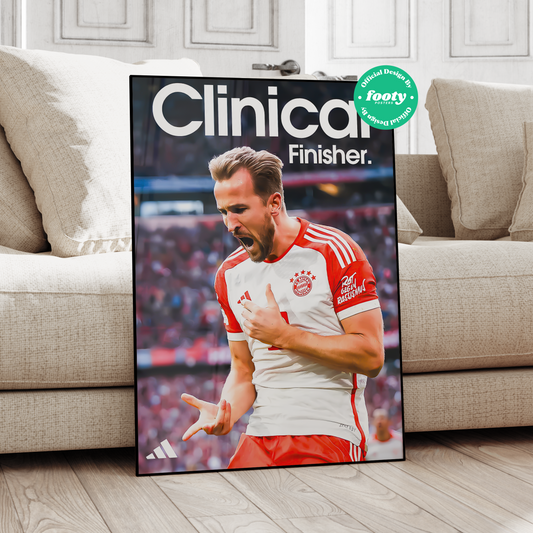 Harry Kane 'Clinical Finisher' Poster