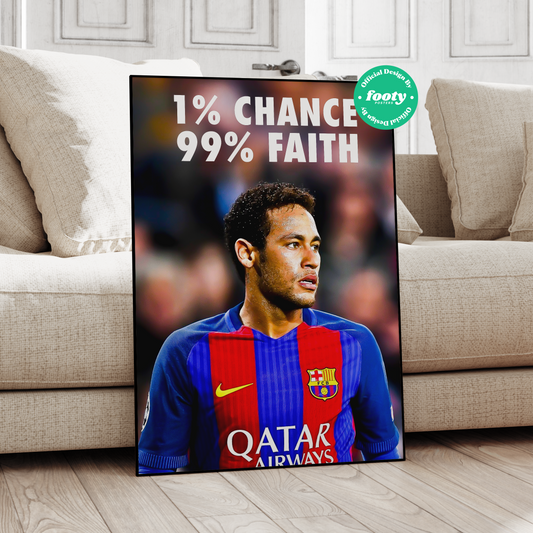 Neymar 'Faith' Poster